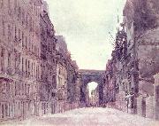 Rue Saint-Denis in Paris Thomas Girtin